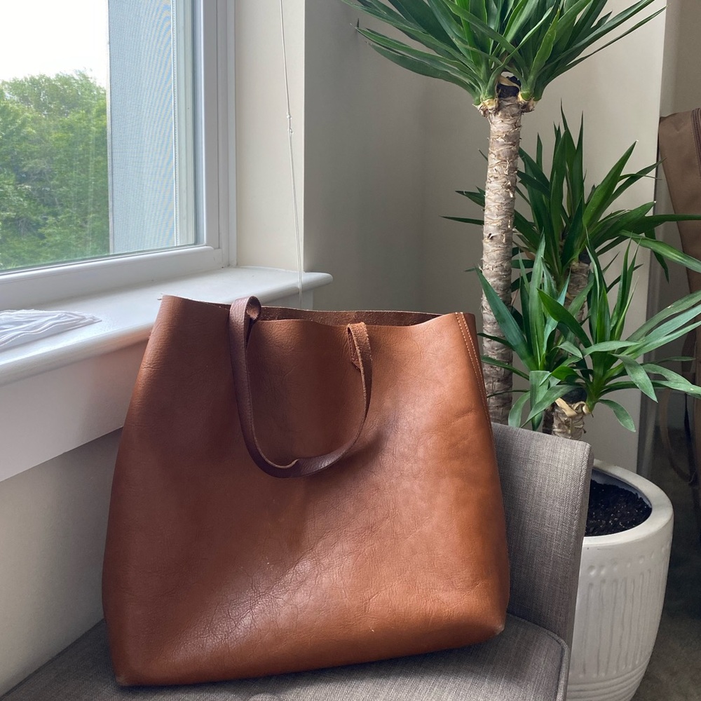 Madewell Leather Transport Tote, Brown